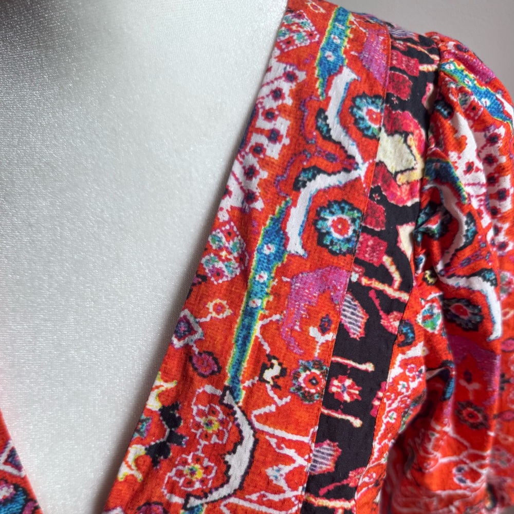 Anthropologie Floral Bohemian Maxi Dress - Multicolor, Pockets, Lined Size 2 - Picture 6 of 9